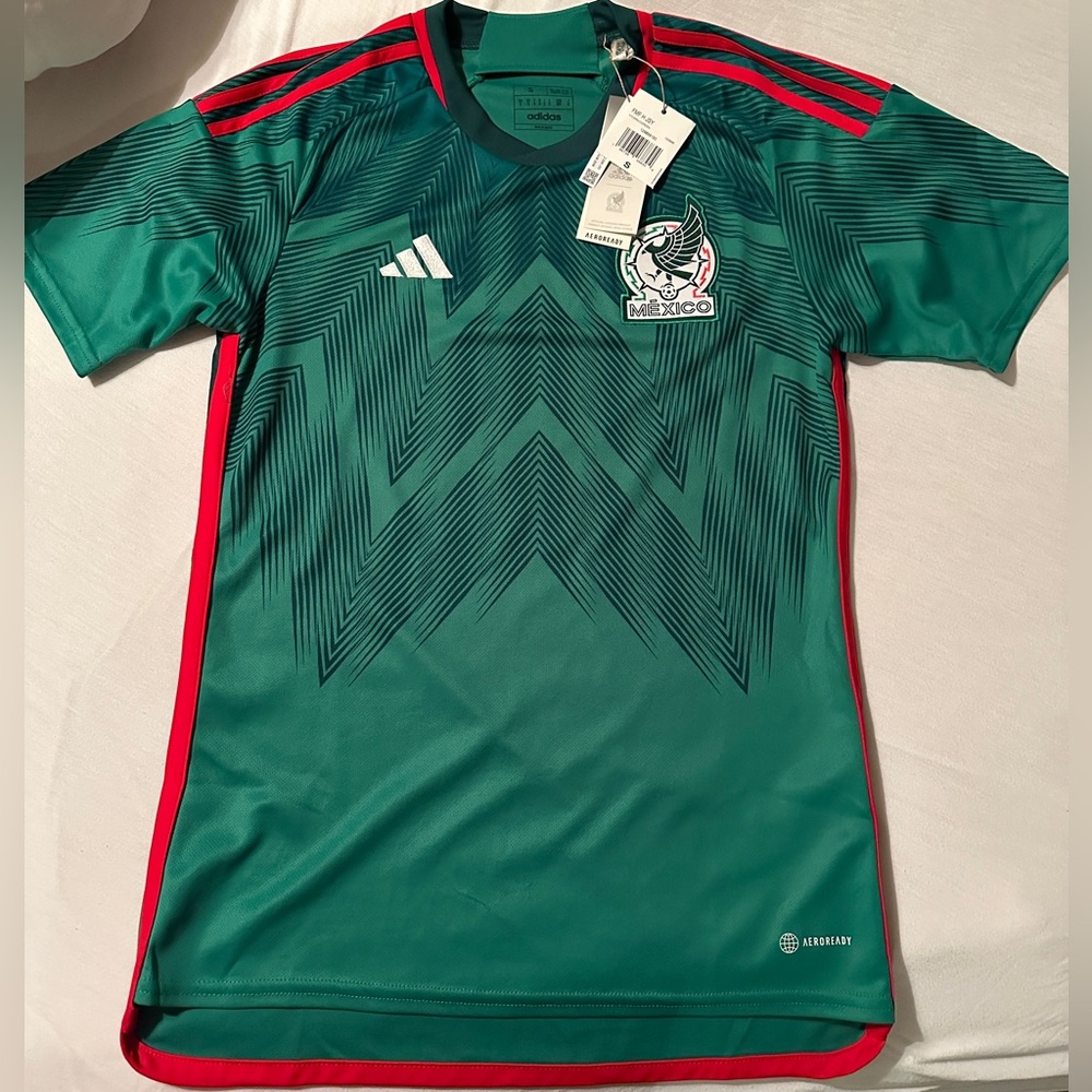 NEW Adidas Mexico Mens Home Jersey Size Small S 100% Adidas